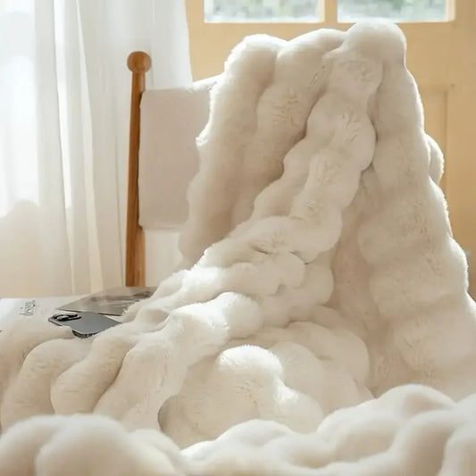 Cozy Faux Rabbit Blanket