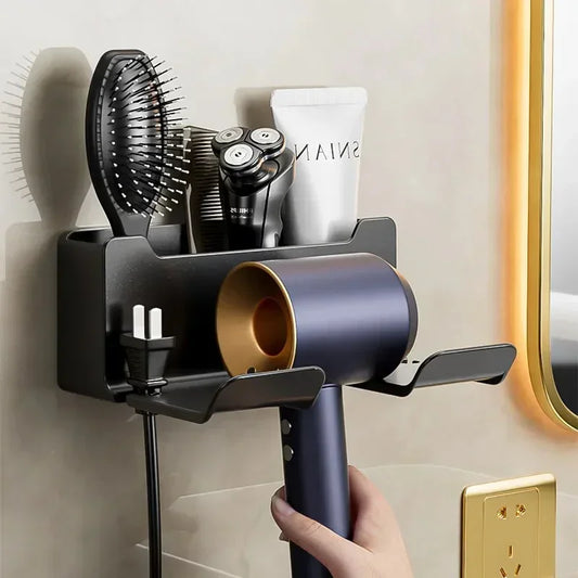 Wall-Mounted Hair Dryer Holder